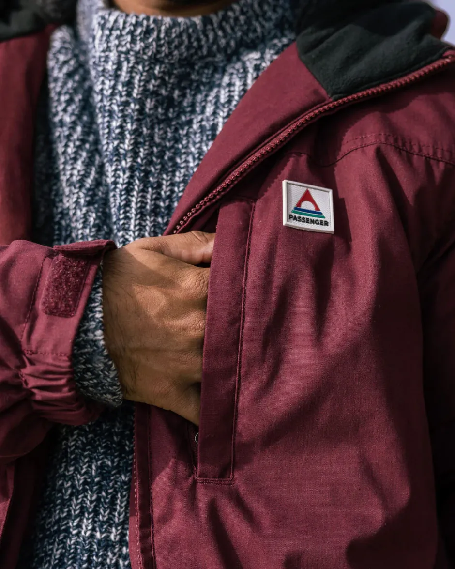 Men's Outlet|Men's>Passenger Discover Recycled Sherpa Lined Jacket Wine