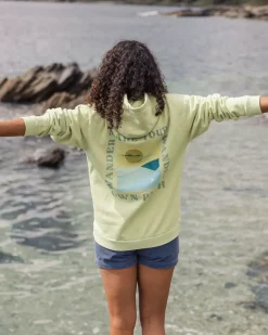 Hoodies & Sweatshirts|Women's Outlet>Passenger Dreamer Recycled Cotton Hoodie Tender Greens