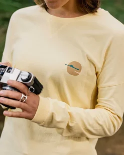 Tops & T-Shirts|Women's Outlet>Passenger Dreamer Recycled Cotton Ls T-Shirt Golden Haze