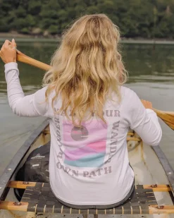 Tops & T-Shirts|Women's Outlet>Passenger Dreamer Recycled Cotton Ls T-Shirt White