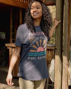 Tops & T-Shirts>Passenger Drifters Oversized Recycled Cotton T-Shirt Charcoal