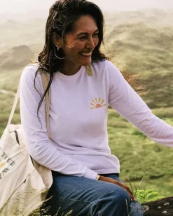 Tops & T-Shirts|Women's Outlet>Passenger Drifters Recycled Cotton LS T-Shirt White