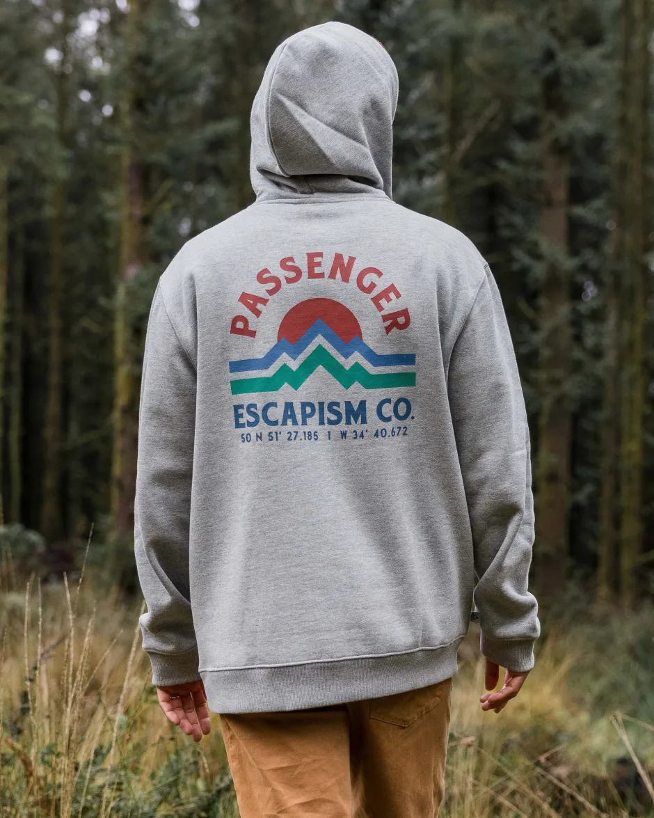 Hoodies & Sweatshirts|Men's Outlet>Passenger Dumont Organic Relaxed Fit Hoodie Grey Marl