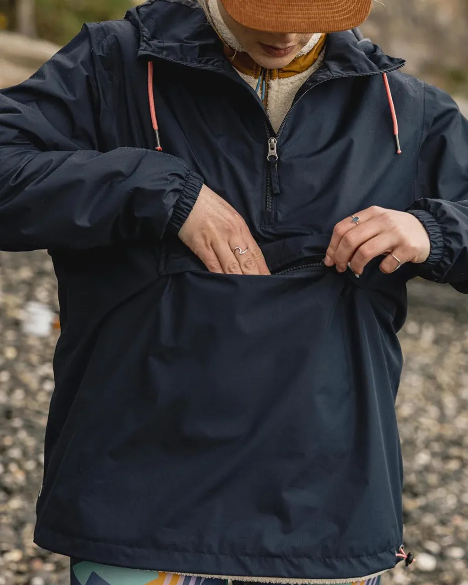 Water Resistant|Shell>Passenger Eden Recycled Oversized Water Resistant Jacket Deep Navy