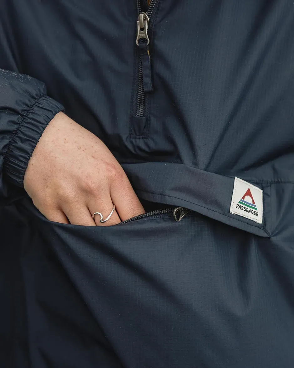 Water Resistant|Shell>Passenger Eden Recycled Oversized Water Resistant Jacket Deep Navy