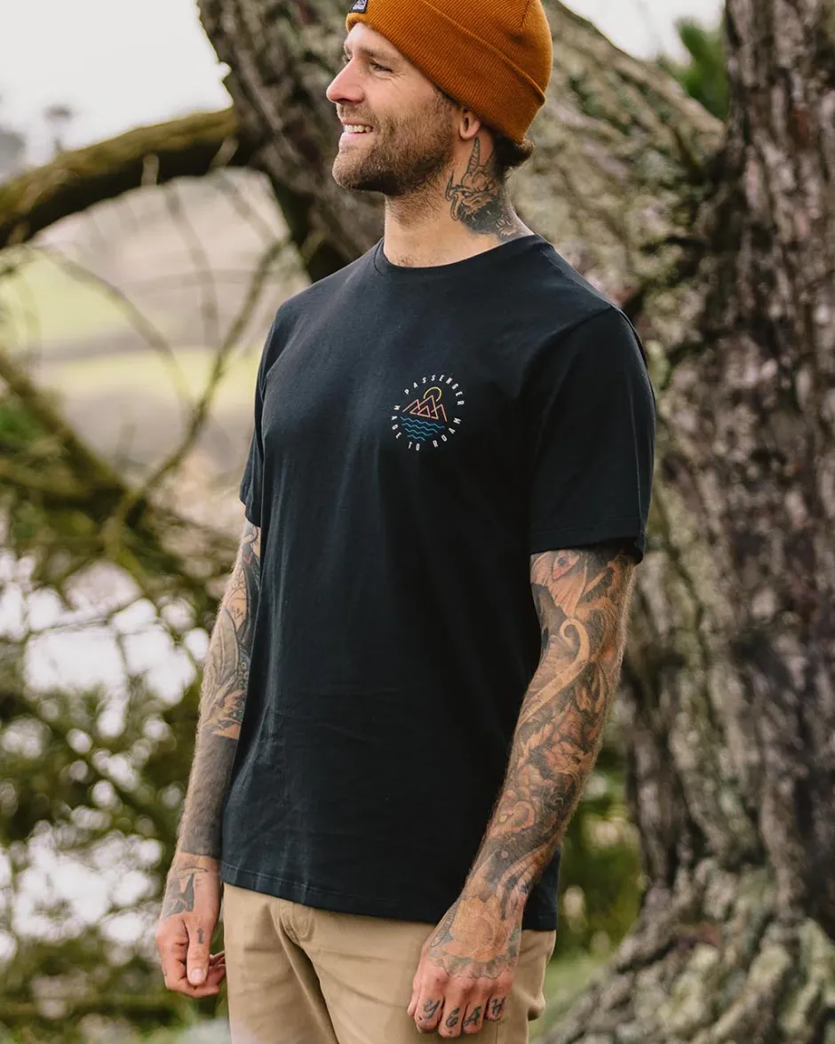 T-Shirts & Tank Tops|Best Sellers>Passenger Escapism Recycled Cotton T-Shirt Black