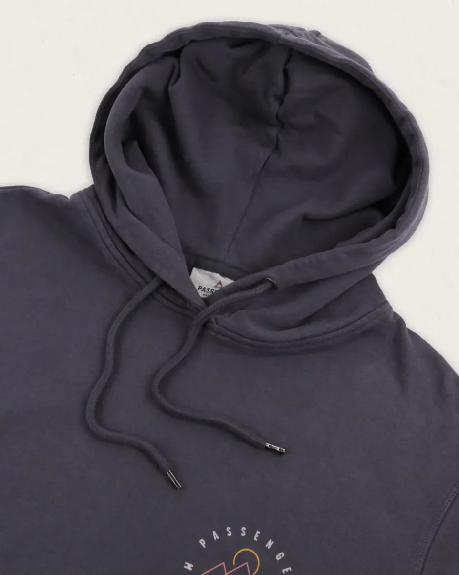 Hoodies & Sweatshirts|Best Sellers>Passenger Escapism Recycled Cotton Hoodie Faded Black