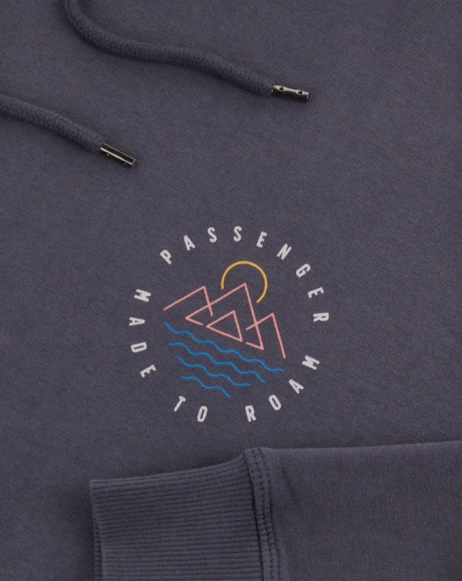 Hoodies & Sweatshirts|Best Sellers>Passenger Escapism Recycled Cotton Hoodie Faded Black