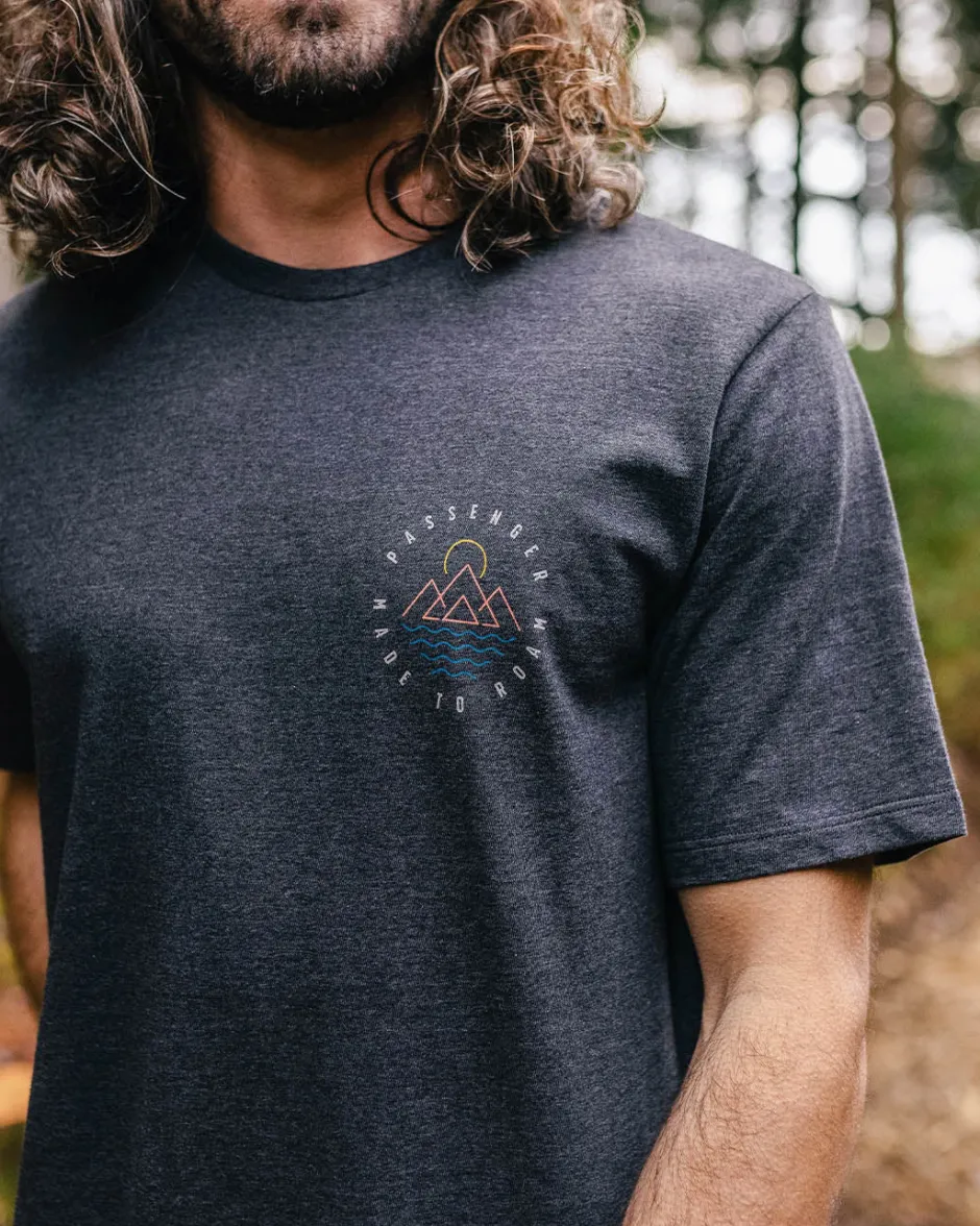 T-Shirts & Tank Tops|Best Sellers>Passenger Escapism Recycled Cotton T-Shirt Charcoal Marl
