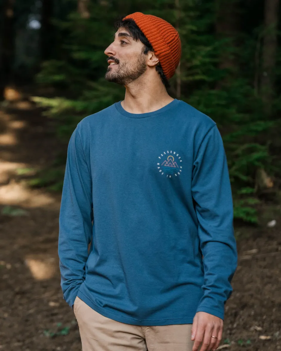 T-Shirts & Tank Tops|Best Sellers>Passenger Escapism Recycled LS T-Shirt Dark Denim