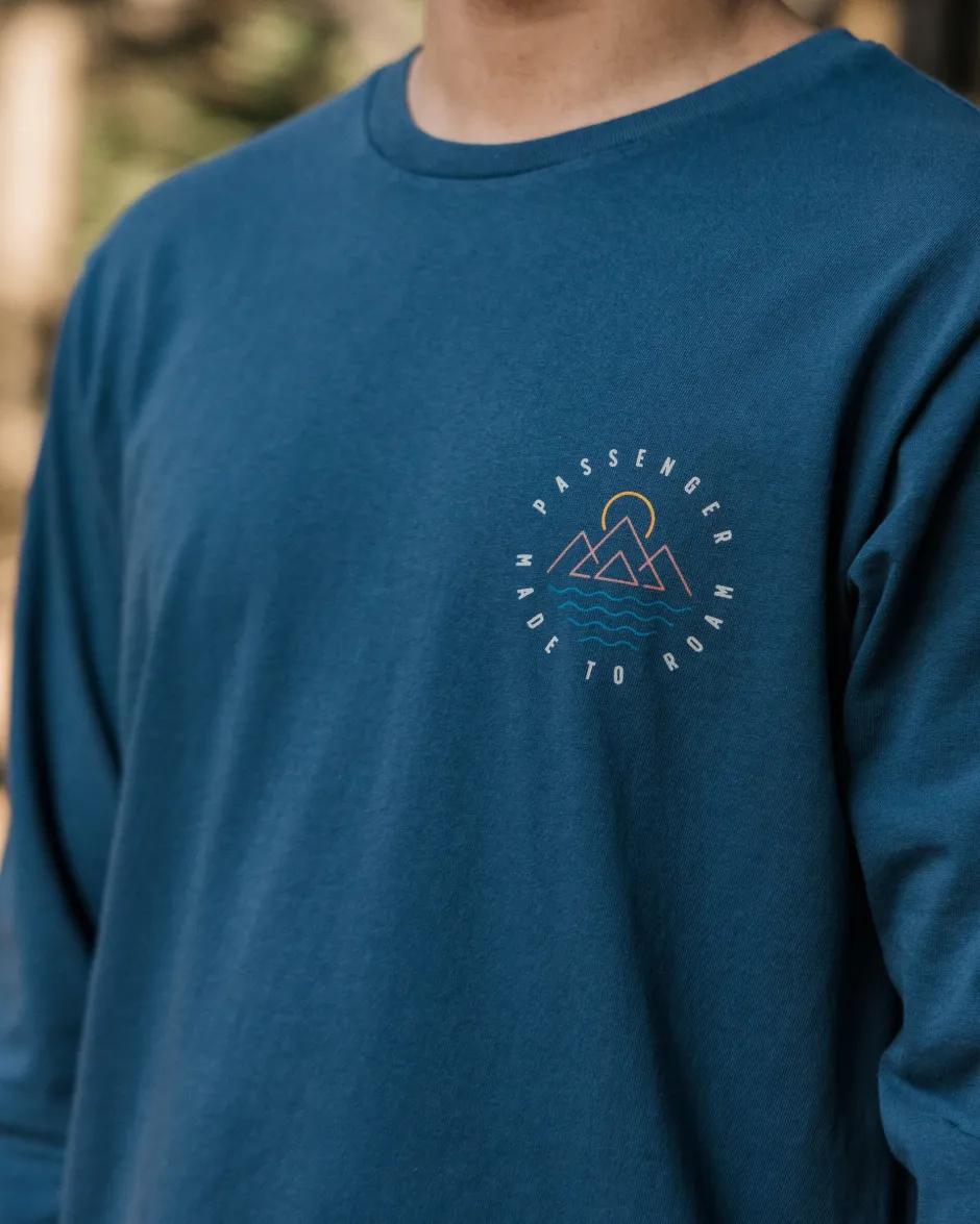 T-Shirts & Tank Tops|Best Sellers>Passenger Escapism Recycled LS T-Shirt Dark Denim