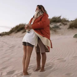 Changing Robes & Ponchos|Changing Robes & Surf Ponchos>Passenger Escapism Recycled Sherpa Lined Changing Robe Rust