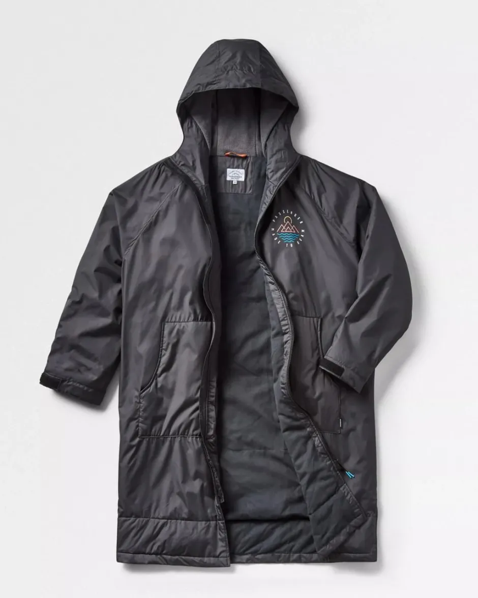 Surf Accessories|Surf Accessories>Floris van Bommel Escapism Recycled Towel Lined Changing Robe Black