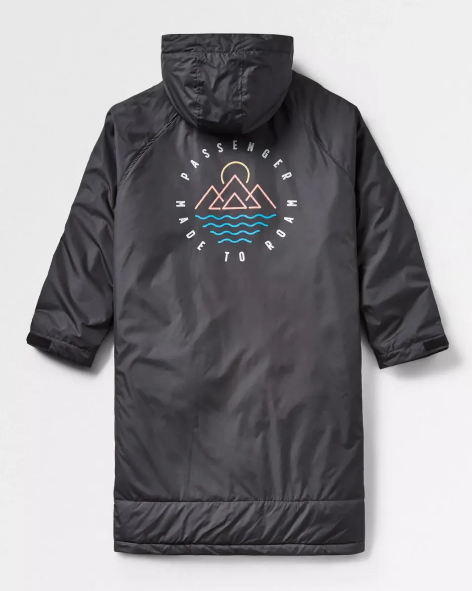 Surf Accessories|Surf Accessories>Floris van Bommel Escapism Recycled Towel Lined Changing Robe Black