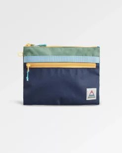 Accessories|Backpacks & Bags>Floris van Bommel Essentials Recycled Pouch Green/Blue/Navy