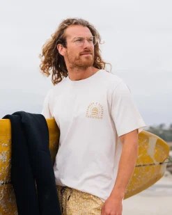 T-Shirts & Tank Tops|Men's Outlet>Floris van Bommel Evenfall Recycled Cotton T-Shirt Birch