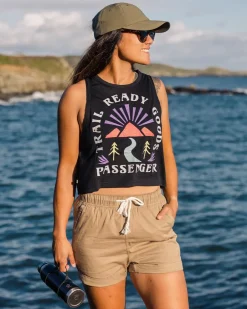 Tank Tops|Tops & T-Shirts>Passenger Exhale Active Recycled Tank Top Black