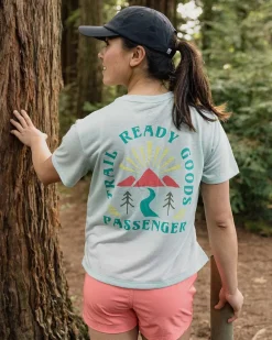 Tops & T-Shirts|Women's Outlet>Passenger Exhale Active Recycled T-Shirt Mint Green