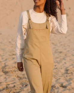 Dungarees & Pants|Women's Outlet>Passenger Faye Organic Cotton Dungarees Biscuit