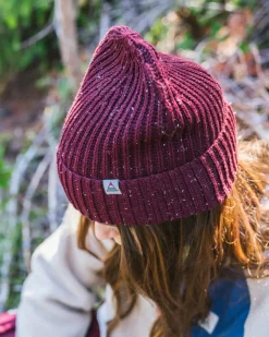 Beanies|Beanies>Floris van Bommel Fisherman 2.0 Recycled Cotton Beanie Wine