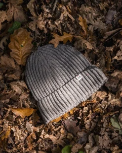 Accessories|Beanies>Passenger Fisherman 2.0 Recycled Cotton Beanie Grey Marl