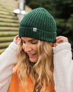Beanies|Beanies>Floris van Bommel Fisherman 2.0 Recycled Cotton Beanie Fir Tree