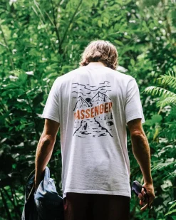 T-Shirts & Tank Tops|Men's Outlet>Passenger Fjord Recycled Cotton T-Shirt White