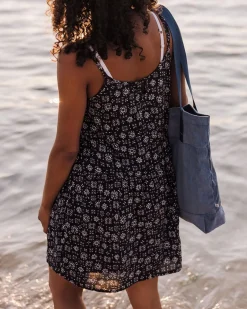 Dresses & Skirts|Women's Outlet>Passenger Floaty Layered Dress Simple Tile Faded Black