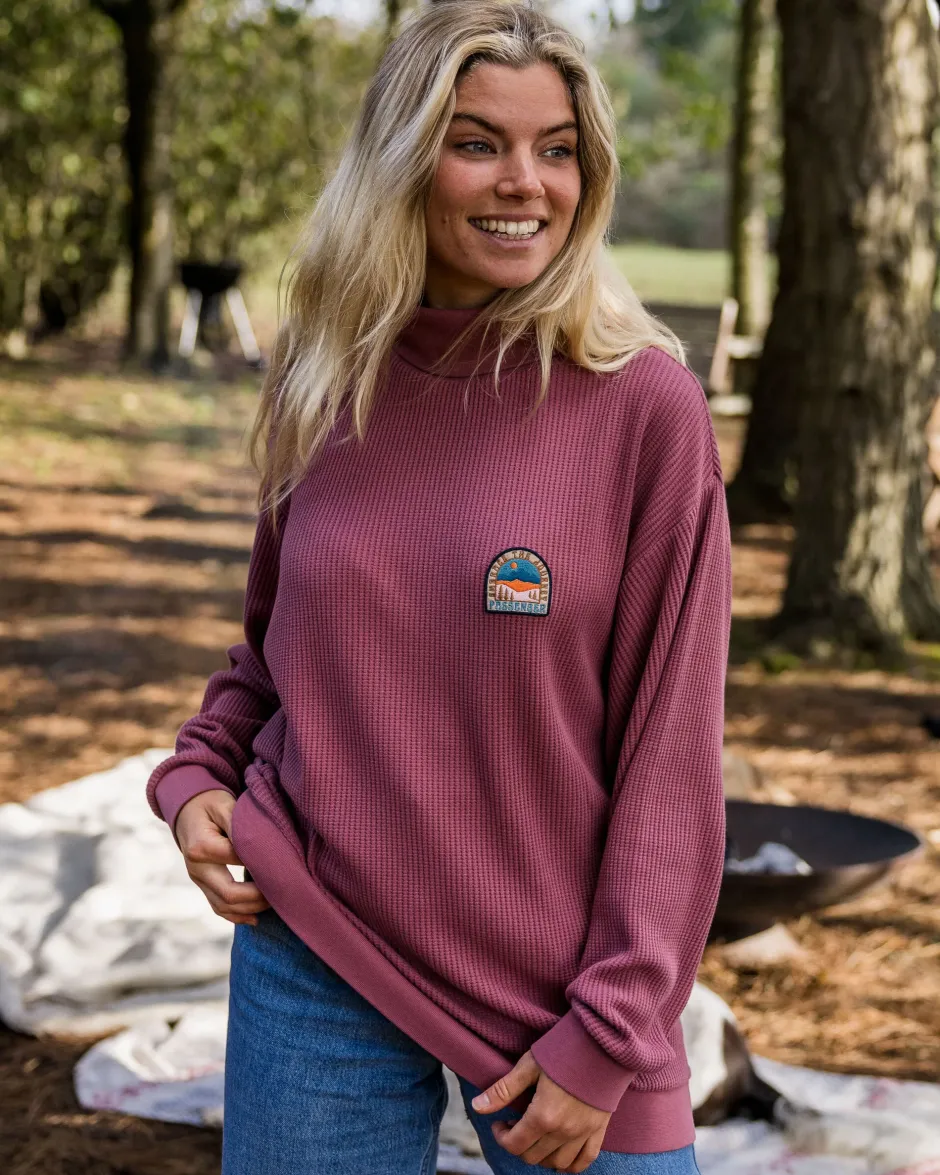 Women's Outlet|Women's>Passenger Flourish Roll Neck Top Crushed Berry
