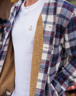 Shirts|Best Sellers>Passenger Freestyle Sherpa-Lined Overshirt Vintage White