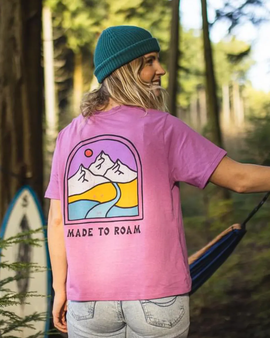 Tops & T-Shirts>Passenger Friday Collective Recycled Cotton T-Shirt Orchid