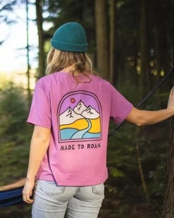 Tops & T-Shirts>Passenger Friday Collective Recycled Cotton T-Shirt Orchid