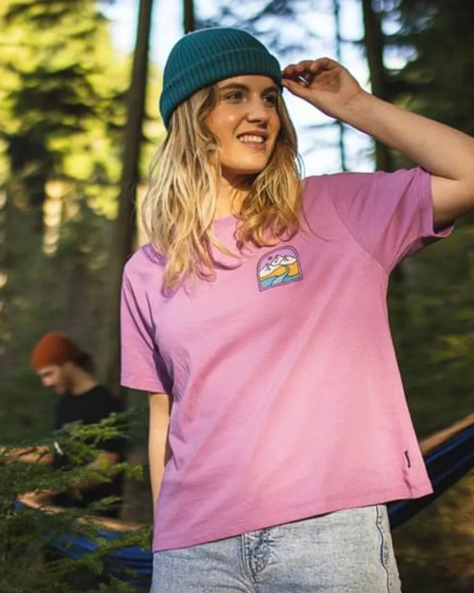Tops & T-Shirts>Passenger Friday Collective Recycled Cotton T-Shirt Orchid