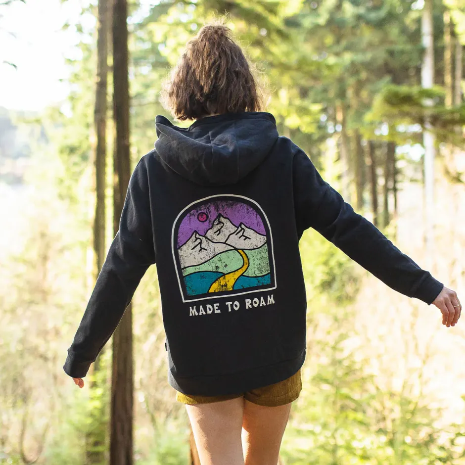 Hoodies & Sweatshirts>Passenger Friday Collective Recycled Cotton Hoodie Black