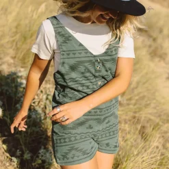 Shorts|Jumpsuits & Playsuits>Passenger Fun Days Recycled Cord Playsuit Dark Ivy Adrift