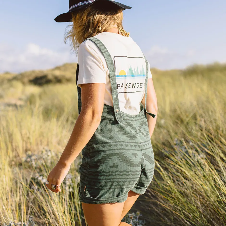 Shorts|Jumpsuits & Playsuits>Passenger Fun Days Recycled Cord Playsuit Dark Ivy Adrift