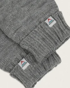 Accessories|Gloves>Passenger Gale Recycled Acrylic Knitted Gloves Flecked Grey Marl