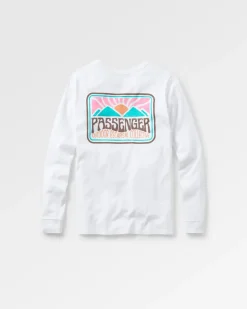 Tops & T-Shirts>Passenger Golden Hour LS T-Shirt White