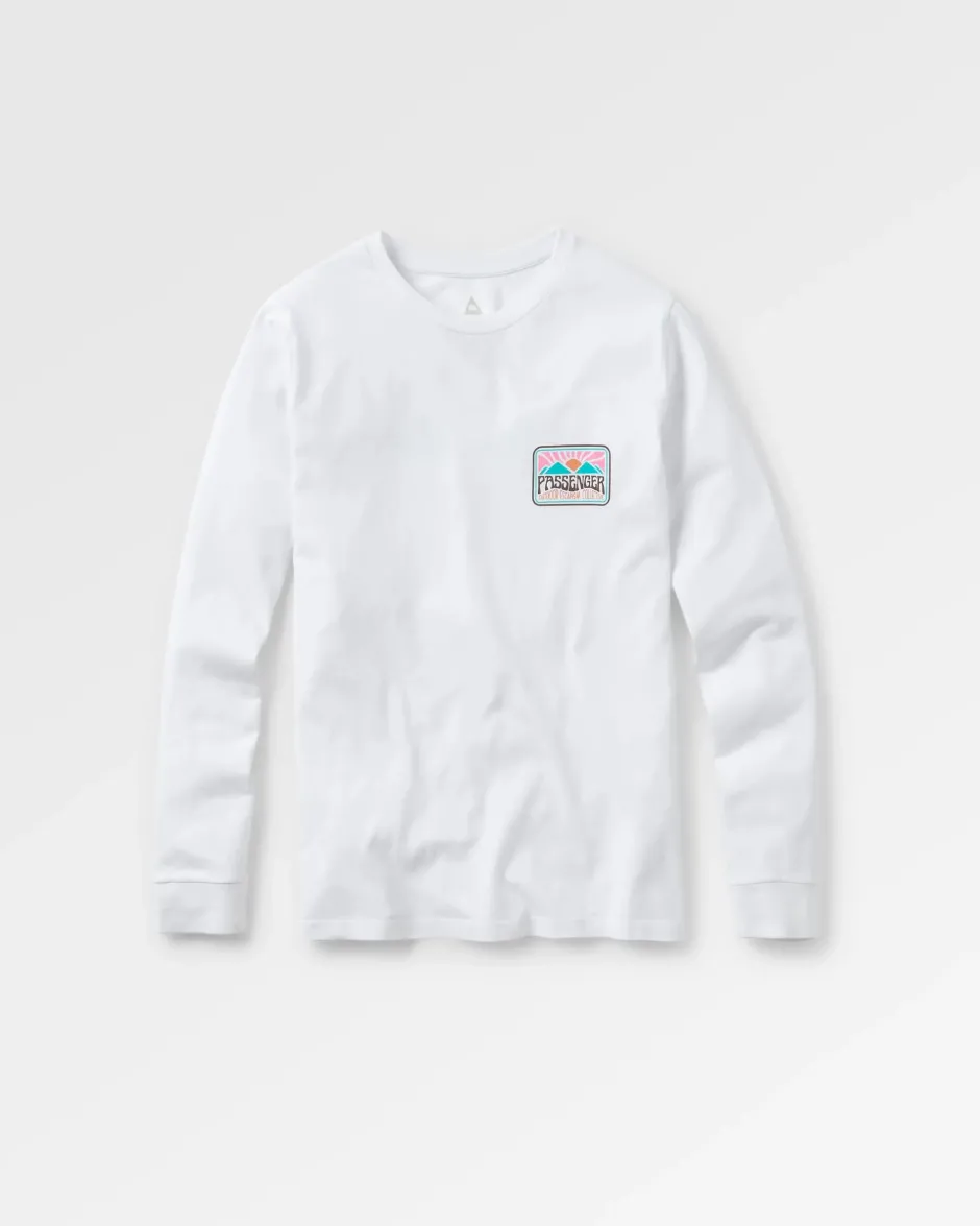 Tops & T-Shirts>Passenger Golden Hour LS T-Shirt White