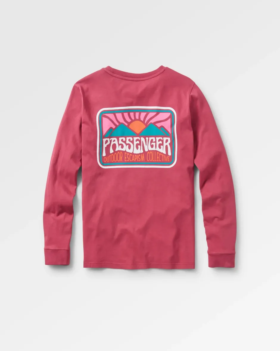 Tops & T-Shirts>Passenger Golden Hour LS T-Shirt Earth Red