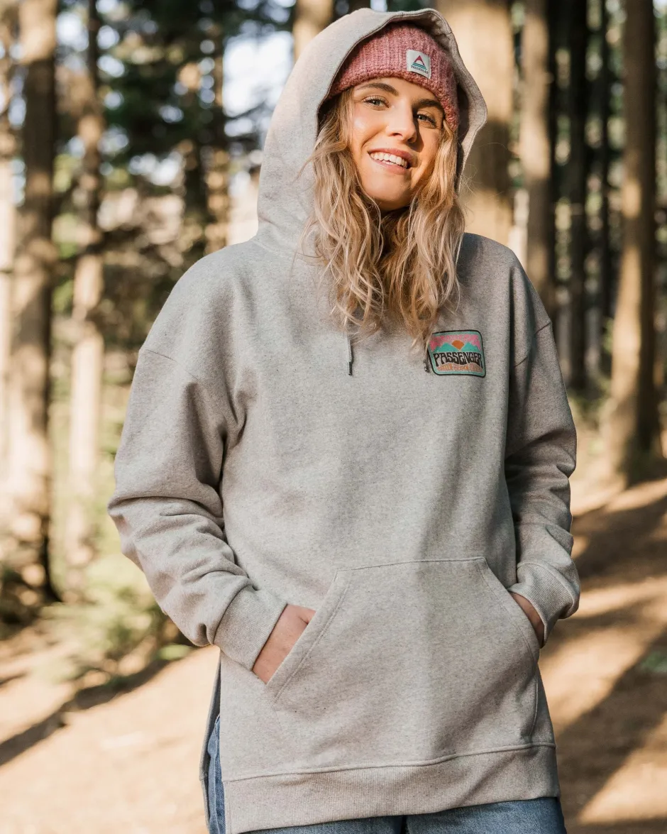 Hoodies & Sweatshirts>Passenger Golden Hour Recycled Cotton Hoodie Grey Marl