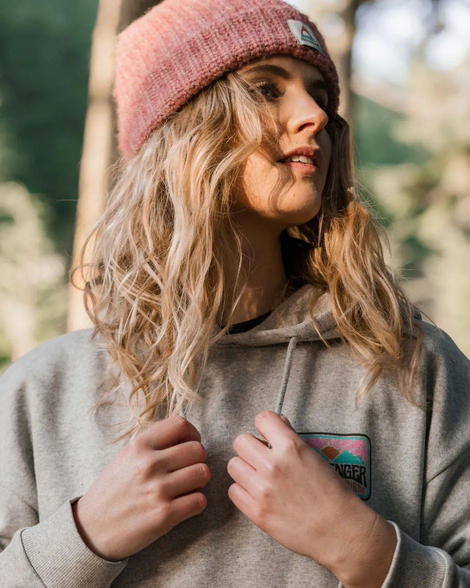 Hoodies & Sweatshirts>Passenger Golden Hour Recycled Cotton Hoodie Grey Marl