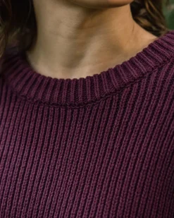 Knitwear|Women's Outlet>Passenger Gondwana Classic Knitted Jumper Wine