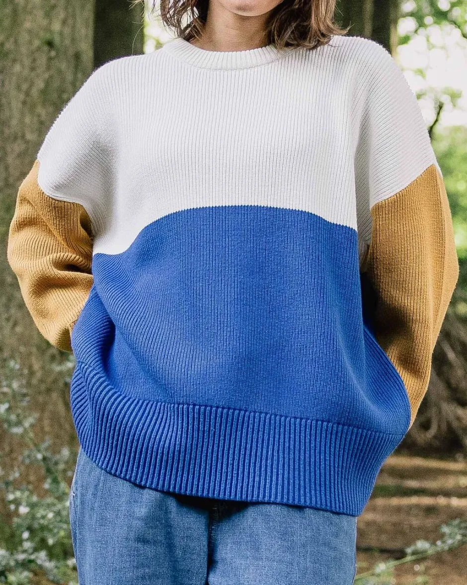 Women's Outlet|Women's>Passenger Gondwana Organic Oversized Knitted Jumper True Blue