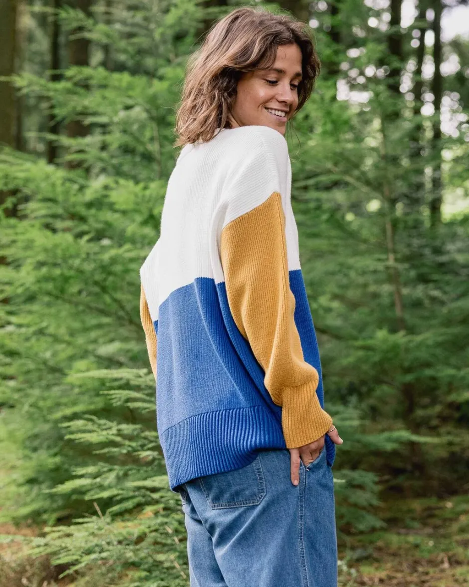 Women's Outlet|Women's>Passenger Gondwana Organic Oversized Knitted Jumper True Blue