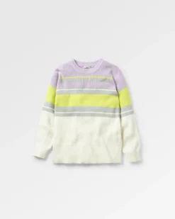 Knitwear>Passenger Grasslands Oversized Organic Cotton Knitted Jumper Lilac Mist