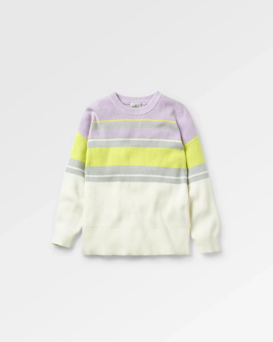 Knitwear>Passenger Grasslands Oversized Organic Cotton Knitted Jumper Lilac Mist