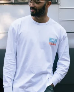 T-Shirts & Tank Tops|Men's Outlet>Floris van Bommel Grounded Organic Relaxed Fit LS T-Shirt White