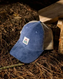 Accessories|Caps & Hats>Floris van Bommel Harbour Cord Snapback Cap Washed Blue