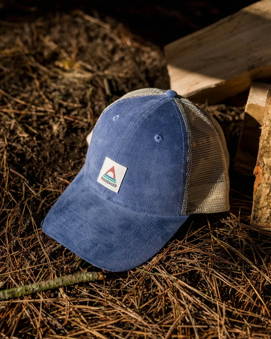 Accessories|Caps & Hats>Floris van Bommel Harbour Cord Snapback Cap Washed Blue